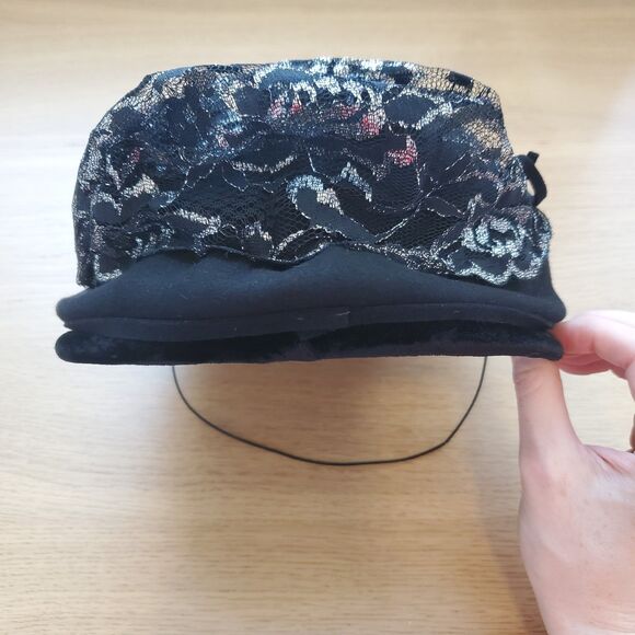 Vintage Austelle Black Wool Hat - Picture 5 of 9